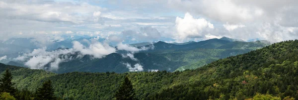 Nebliger Morgen Den Tälern Der Appalachen Blick Vom Blue Ridge — Stockfoto