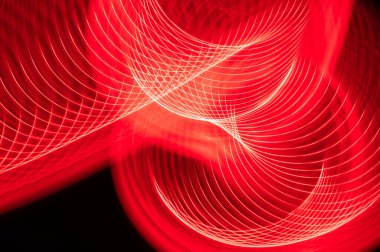 Özet: Siyah Arkaplanda İlginç Renk Girdapları