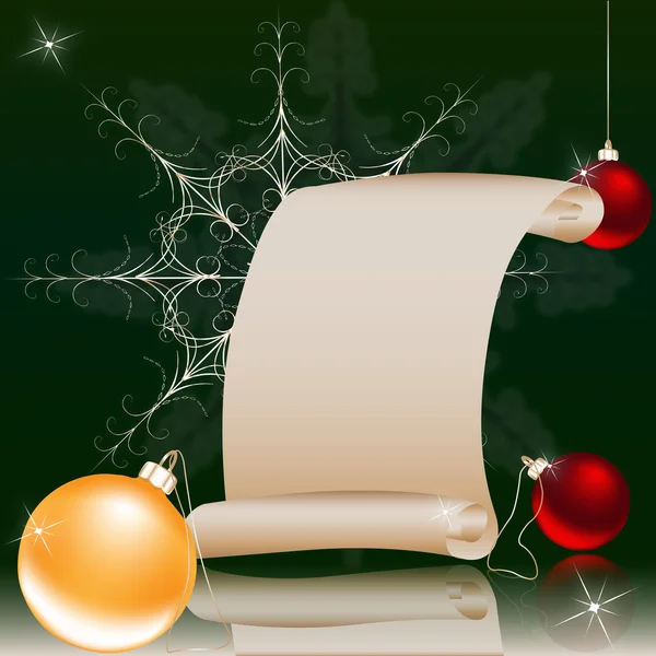 Vánoce a nový rok pozadí — Stockový vektor