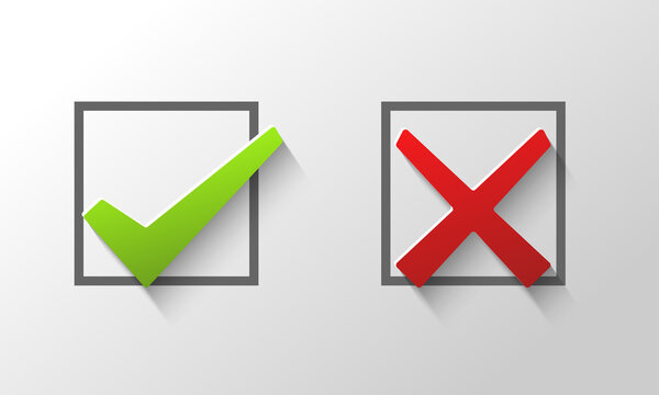 Да и нет отметок галочки
