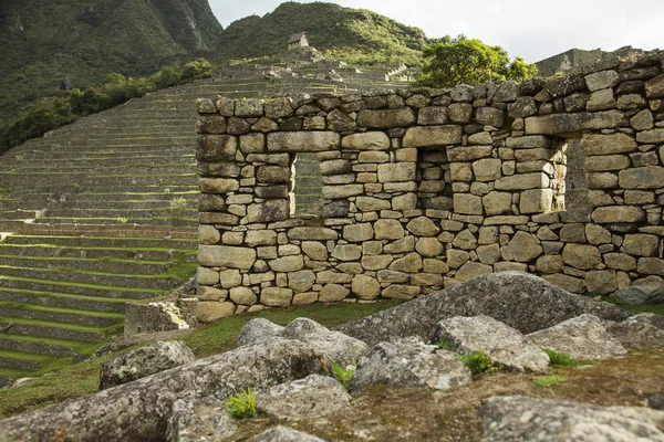 Detail of ruins in Machu Picchu, Peru — Stock Photo, Image