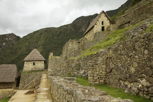 Ruiny wewnątrz machu picchu, peru — Zdjęcie stockowe