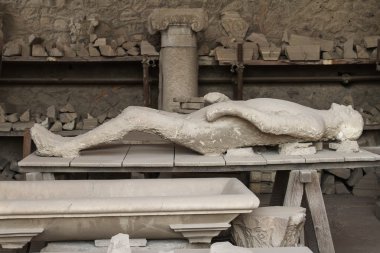 insan kurban vücut Pompeii atıldı