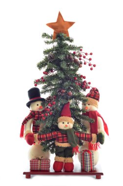 beyaz Noel ağacına