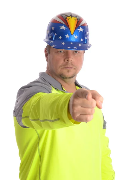 Trabajador de construcción masculino — Foto de Stock