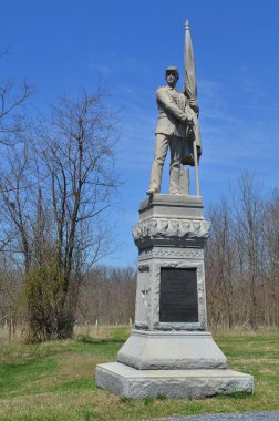 125 pennsylvania piyade anıt - antietam Ulusal savaş, maryland