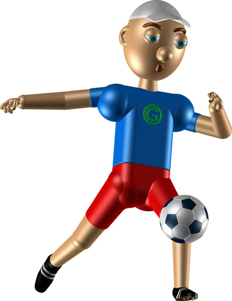 robot futbol oynuyor.