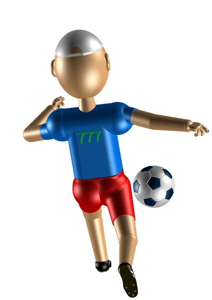 robot futbol oynuyor.
