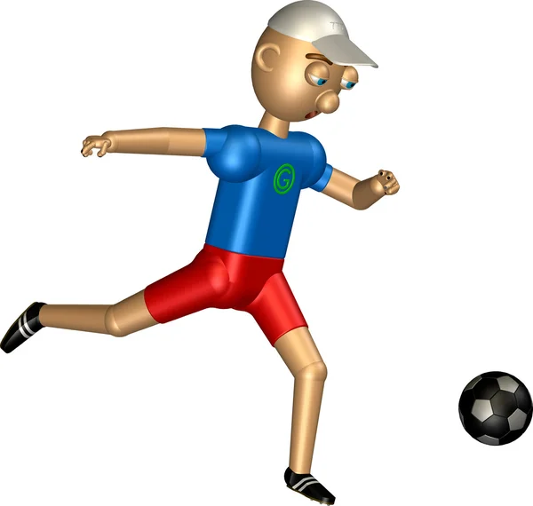robot futbol oynuyor.