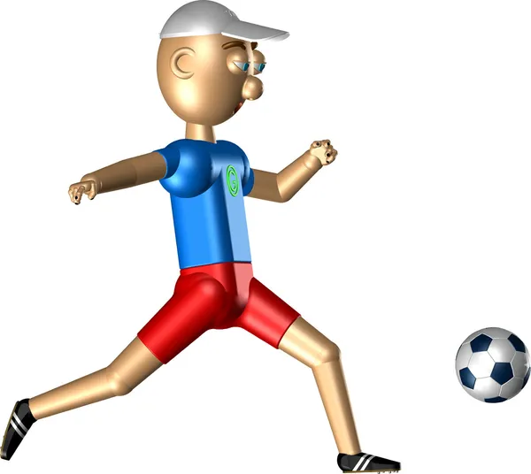robot futbol oynuyor.