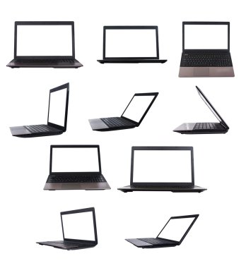 siyah üzerine beyaz izole defter açmak