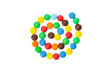 çok renkli, renkli şeker, tatlılar spiral şeklinde ben