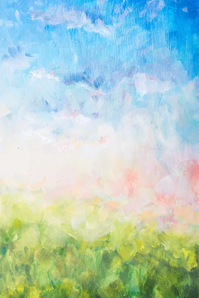 Background, texture - part of oil painting, brush stroke, nature — Stock Photo, Image