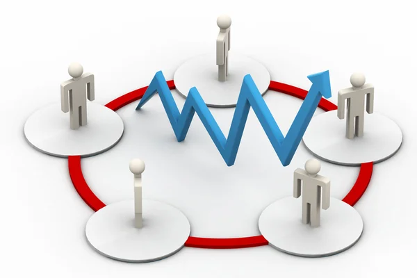 네트워크 사람들 — 스톡 사진
