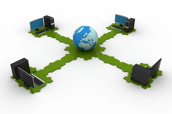 Global computer networking — Stock Photo, Image