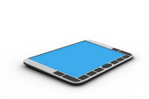 Ordenador de tableta en fondo blanco — Foto de Stock