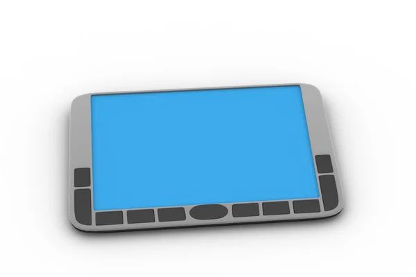 Tablet PC i vit bakgrund — Stockfoto