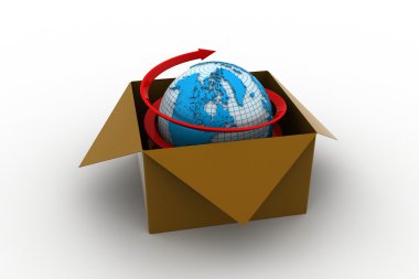 3B Küresel iş kavramı ticaret