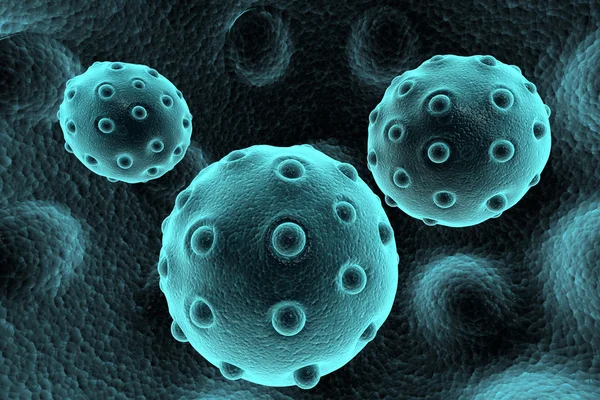 Bir virüsün 3 boyutlu canlandırması — Stok fotoğraf