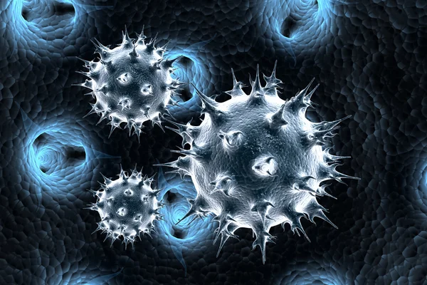 Virus 3d-bild — Stockfoto