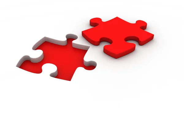 Jigsaw puzzle with missing piece — Stock Photo, Image