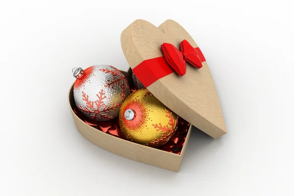 Gift box with bubble — Stock Photo, Image