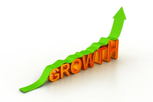 Business tillväxt diagram — Stockfoto