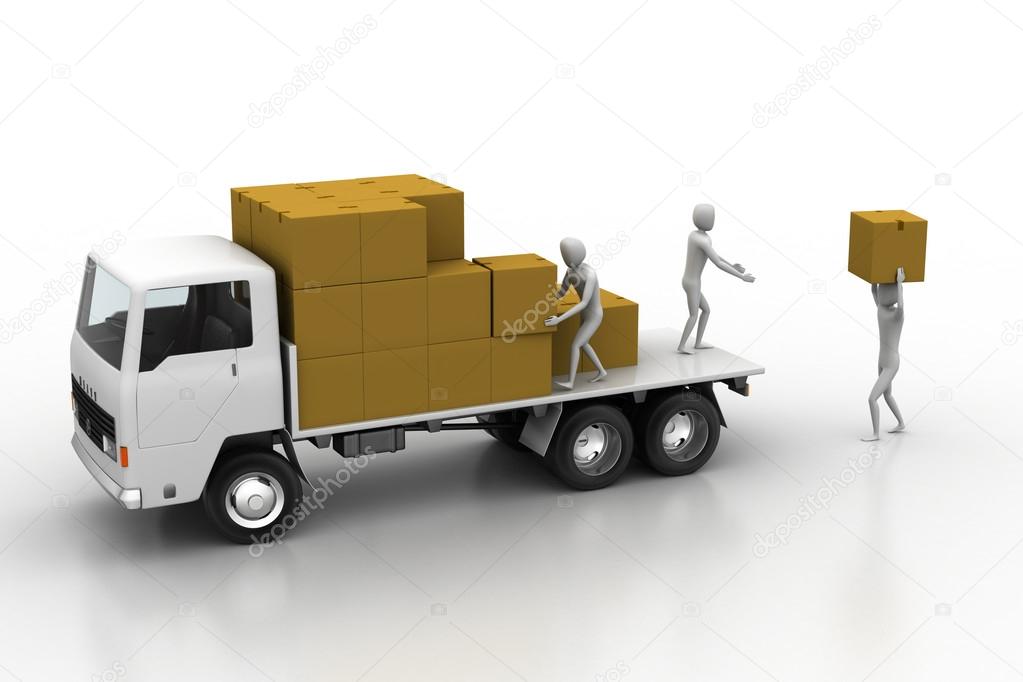 Transportation trucks in freight delivery