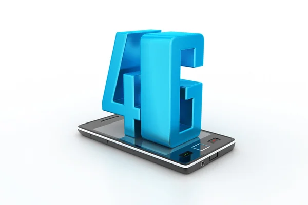 Teléfono inteligente con 4G — Foto de Stock