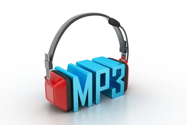 Cabezal con mp3 — Foto de Stock