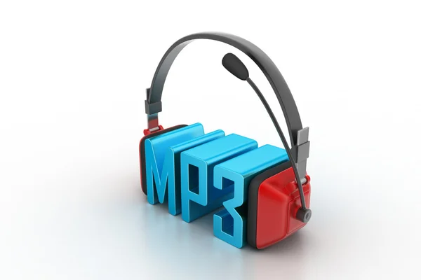 Head phone with mp3 — Stock Photo, Image