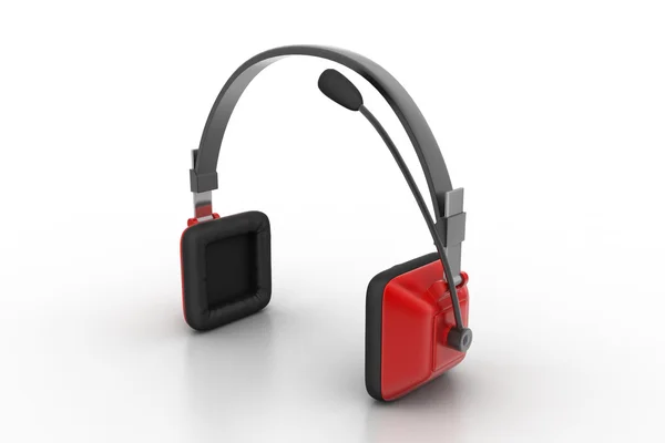 Headphone with mic — Stock Photo, Image