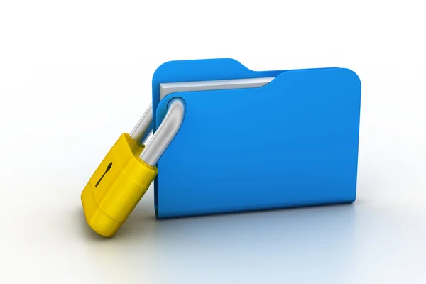 Folder locked — Stock Photo, Image
