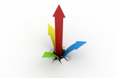 finansal bir grafik olarak başarı ile kırma