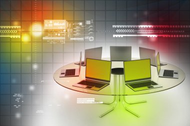 laptop Masası etrafında