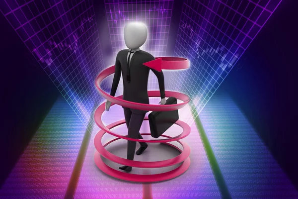 3d man business success concept — Stock Photo, Image