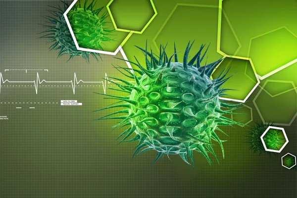 Virus 3d obrázek — Stock fotografie