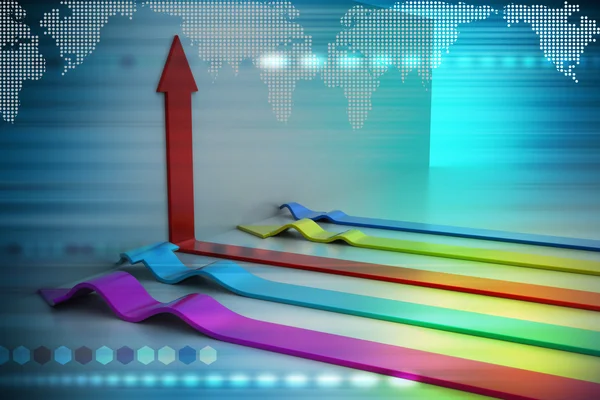 3d arrows — Stock Photo, Image