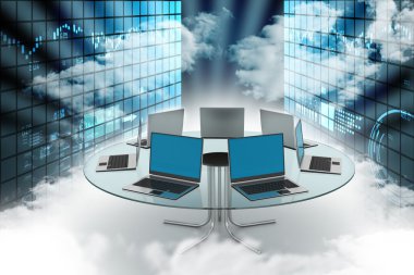 laptop Masası etrafında