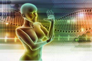 genç kadın acı dirseğiyle dokunmadan