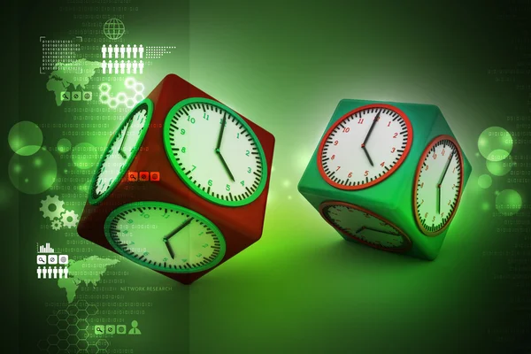 Watch in cubes — Stock Photo, Image