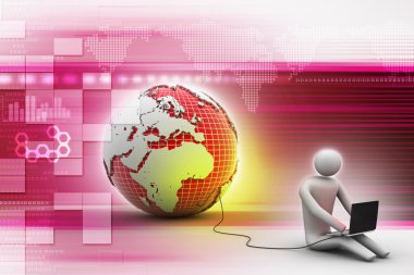 adam dünyanın oturmak