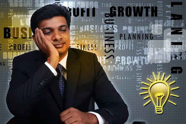 Business man thinking new idea — Stock Photo, Image