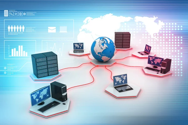 Global computer networking — Stock Photo, Image