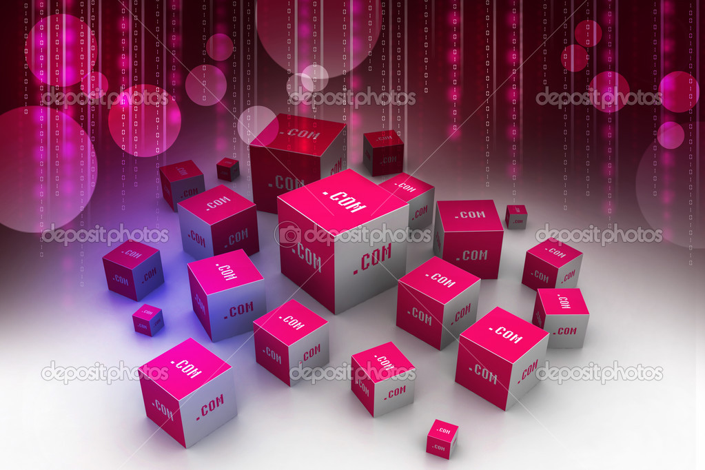 Dot com domain in cubes