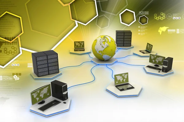 Global computer networking — Stock Photo, Image