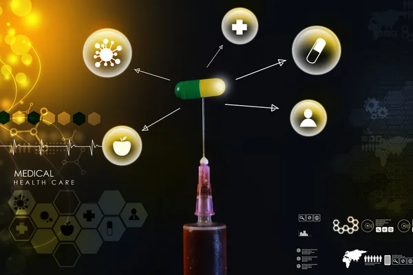 Jeringa y medicamento — Foto de Stock