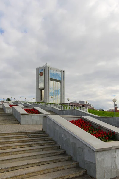 Agosto 2015 Edificio Administración Del Jefe República Chuvash Cheboksary Rusia — Foto de Stock
