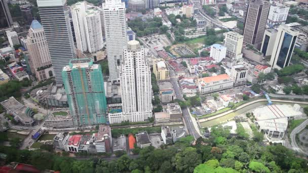 Panorama of the capital of Malaysia Kuala Lumpur — Stock Video