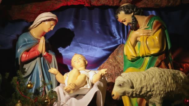 Presepe di Natale — Video Stock